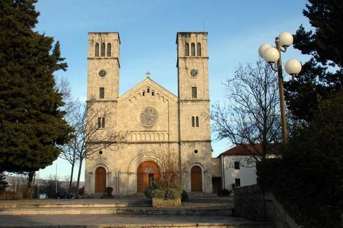 La iglesia católica de Široki Brijeg, en Bosnia y Herzegovina