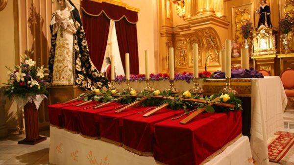Traslado de restos de seis mártires en la Parroquia de San Juan Bautista de Archena, 19.3.2011.