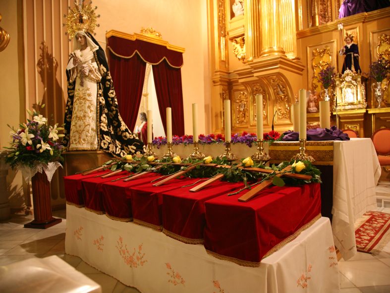 Traslado de restos de seis mártires en la Parroquia de San Juan Bautista de Archena, 19.3.2011.