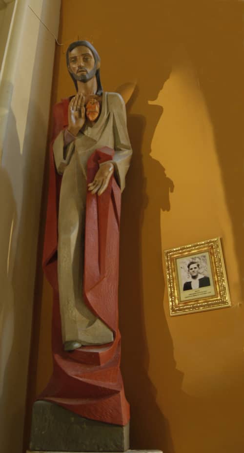 Imagen del beato José María Poyatos en la parroquia de San Juan Bautista de Úbeda.