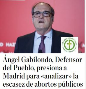 Defensor del pueblo al servicio del gobierno social comunista de España
