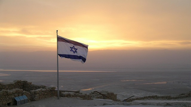 Estado Israel. Foto bandera