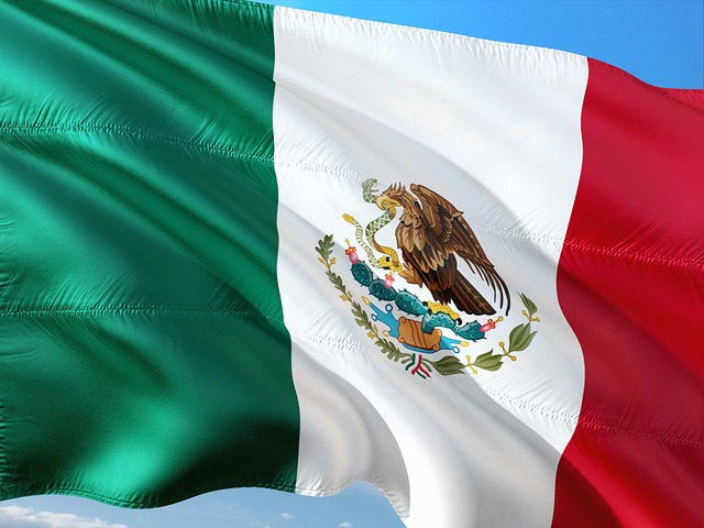 México tiranía. Bandera del país
