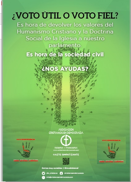 ¿Voto útil o voto fiel? Urge la vuelta de los cristianos a la vida pública