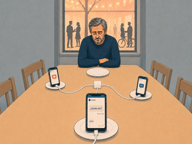 redes sociales soledad conexión
