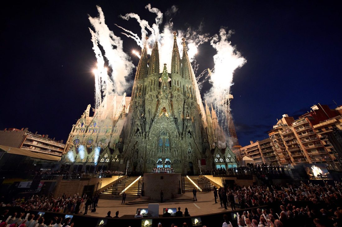 Sagrada familia papa león XIV Barcelona