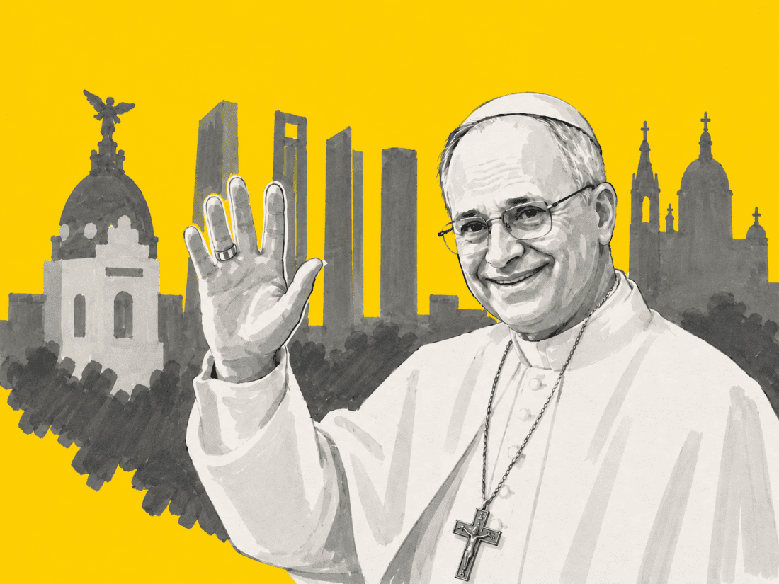 León XIV llega a madrid Papa