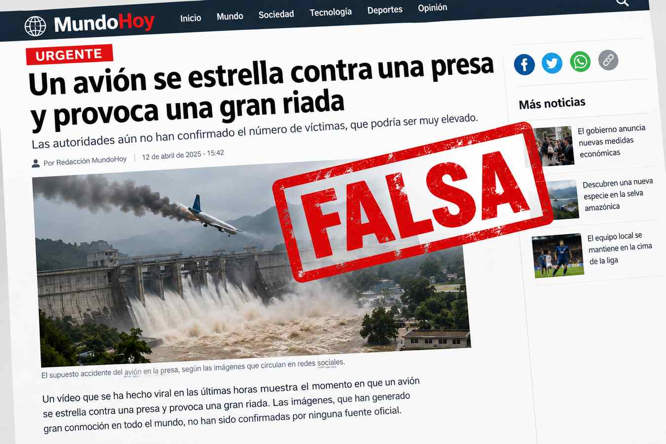 noticias falsas y desinformación